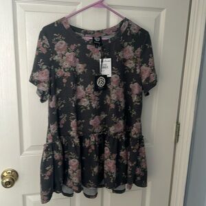 Bobeau floral shirt